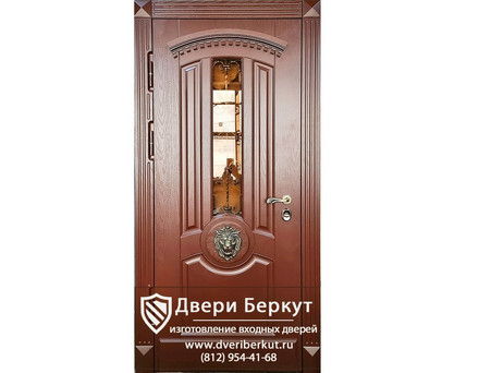 Теплая входная дверь с ковкой и стеклом Э-838
